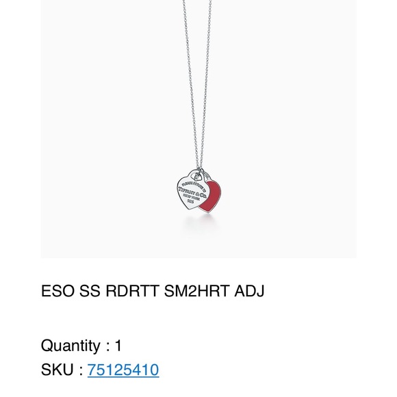 Tiffany & Co RTT discontinued bigger double hearts pendant. - Picture 4 of 7